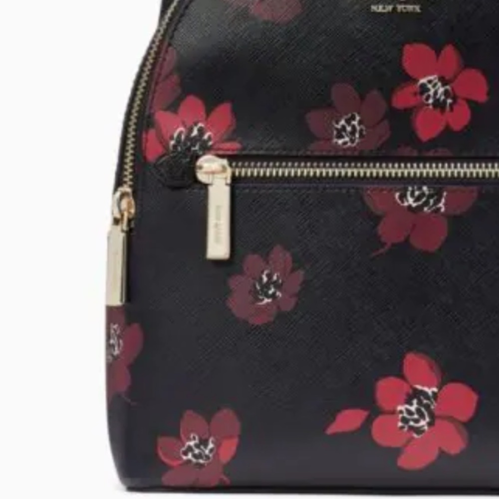 KS Leather floral backpack
